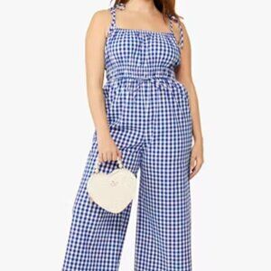 KATE SPADE - Wave Gingham Jumpsuit